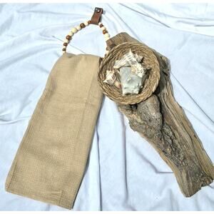 Handmade Wooden Bead Towel Ring – Mother’s Day Gift Set